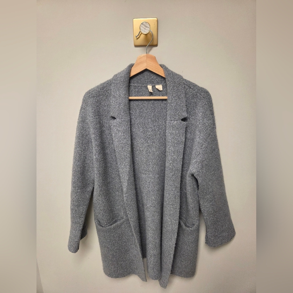 Anthropologie Gray Sweater Jacket Shacket By Moth, Women's Medium